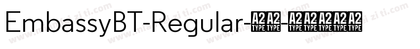 EmbassyBT-Regular-普通字体转换