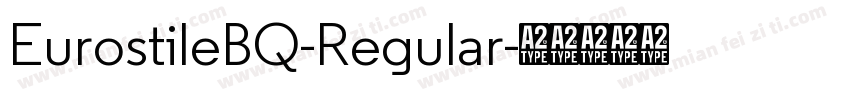 EurostileBQ-Regular字体转换