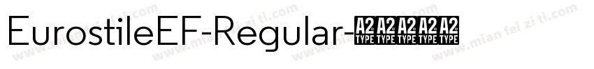 EurostileEF-Regular字体转换