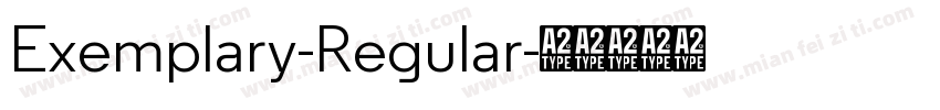 Exemplary-Regular字体转换