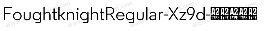 FoughtknightRegular-Xz9d字体转换