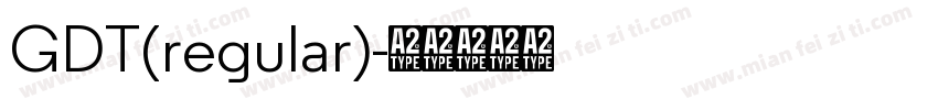 GDT(regular)字体转换