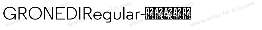 GRONEDIRegular字体转换