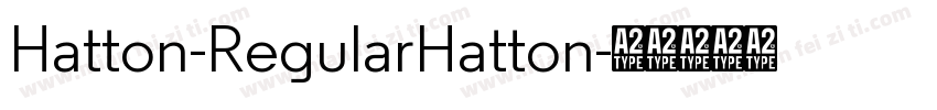 Hatton-RegularHatton字体转换