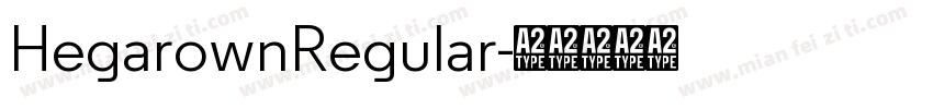 HegarownRegular字体转换