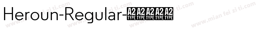 Heroun-Regular字体转换