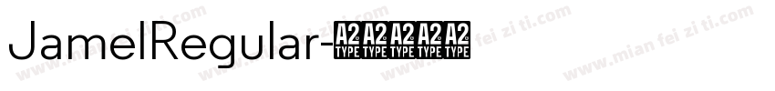 JamelRegular字体转换