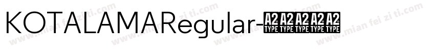 KOTALAMARegular字体转换