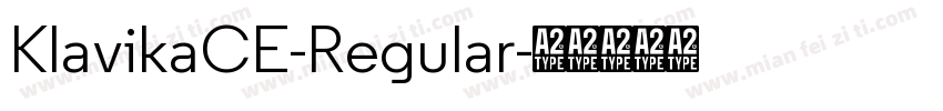 KlavikaCE-Regular字体转换