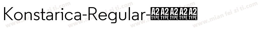 Konstarica-Regular字体转换