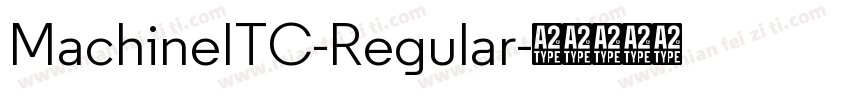 MachineITC-Regular字体转换