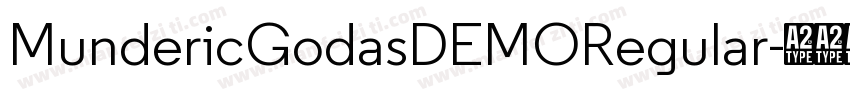 MundericGodasDEMORegular字体转换