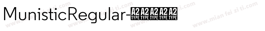 MunisticRegular字体转换