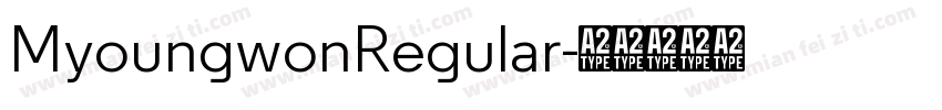 MyoungwonRegular字体转换
