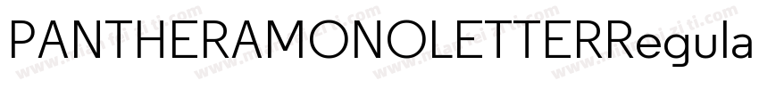 PANTHERAMONOLETTERRegular字体转换