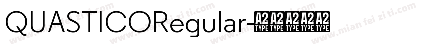 QUASTICORegular字体转换