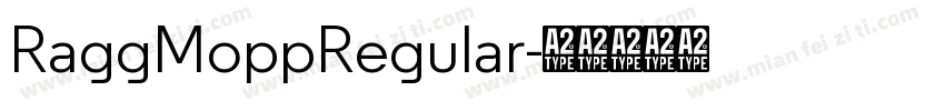 RaggMoppRegular字体转换