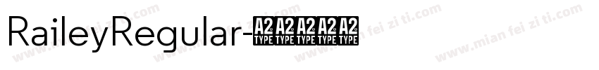 RaileyRegular字体转换