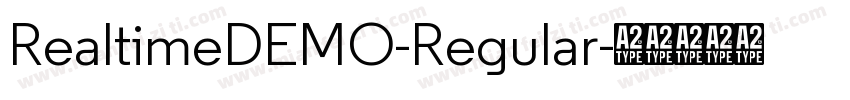 RealtimeDEMO-Regular字体转换