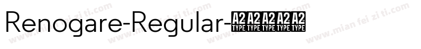 Renogare-Regular字体转换