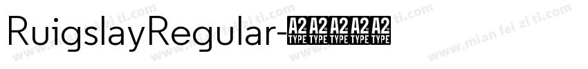 RuigslayRegular字体转换