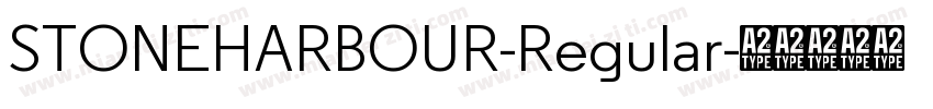 STONEHARBOUR-Regular字体转换