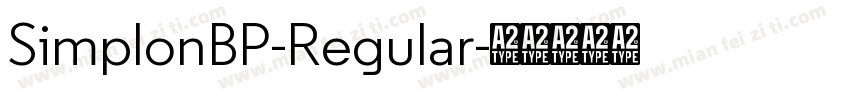 SimplonBP-Regular字体转换