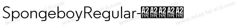 SpongeboyRegular字体转换