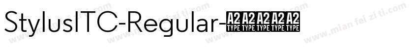 StylusITC-Regular字体转换