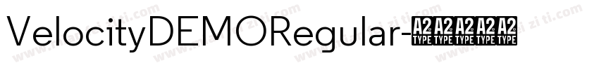 VelocityDEMORegular字体转换