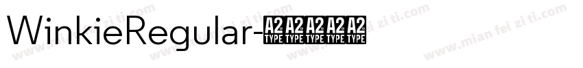 WinkieRegular字体转换