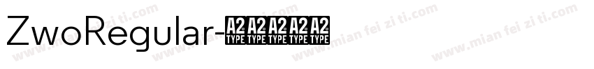 ZwoRegular字体转换