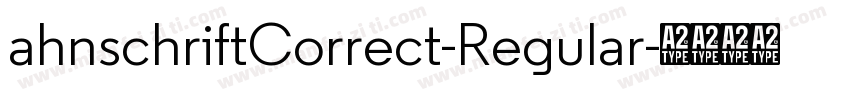 ahnschriftCorrect-Regular字体转换