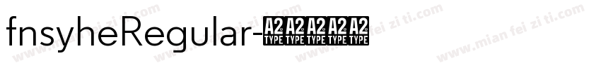 fnsyheRegular字体转换