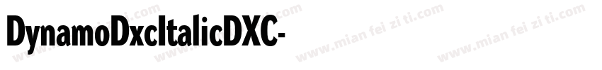 DynamoDxcItalicDXC字体转换