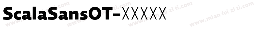 ScalaSansOT字体转换