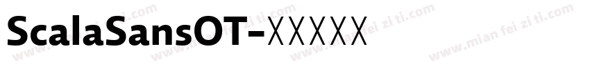 ScalaSansOT字体转换