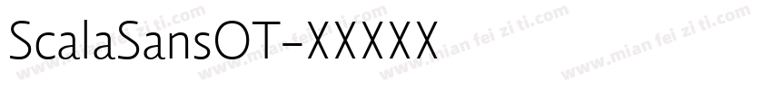 ScalaSansOT字体转换