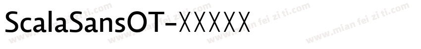ScalaSansOT字体转换