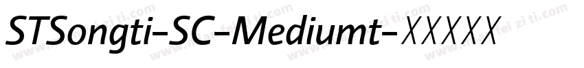 STSongti-SC-Mediumt字体转换