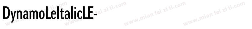DynamoLeItalicLE字体转换