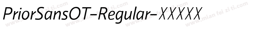PriorSansOT-Regular字体转换