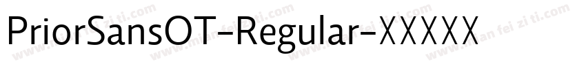 PriorSansOT-Regular字体转换