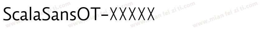 ScalaSansOT字体转换