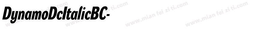 DynamoDcItalicBC字体转换