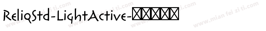 ReliqStd-LightActive字体转换
