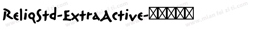 ReliqStd-ExtraActive字体转换