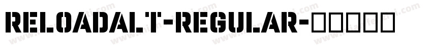 ReloadAlt-Regular字体转换