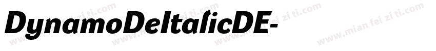 DynamoDeItalicDE字体转换