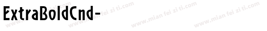 ExtraBoldCnd字体转换